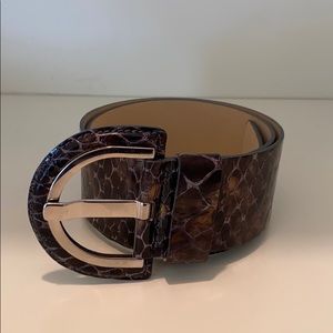Banana Republic Python Print Belt